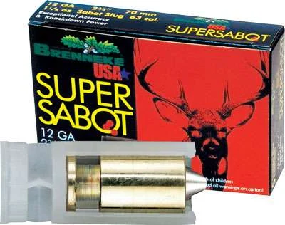 BRENNEKE SUPER SABOT LEAD FREE AMO ( RIFLE BBLS ONLY ) 12GA 2.75 IN 1 1/8OZ 5-RD